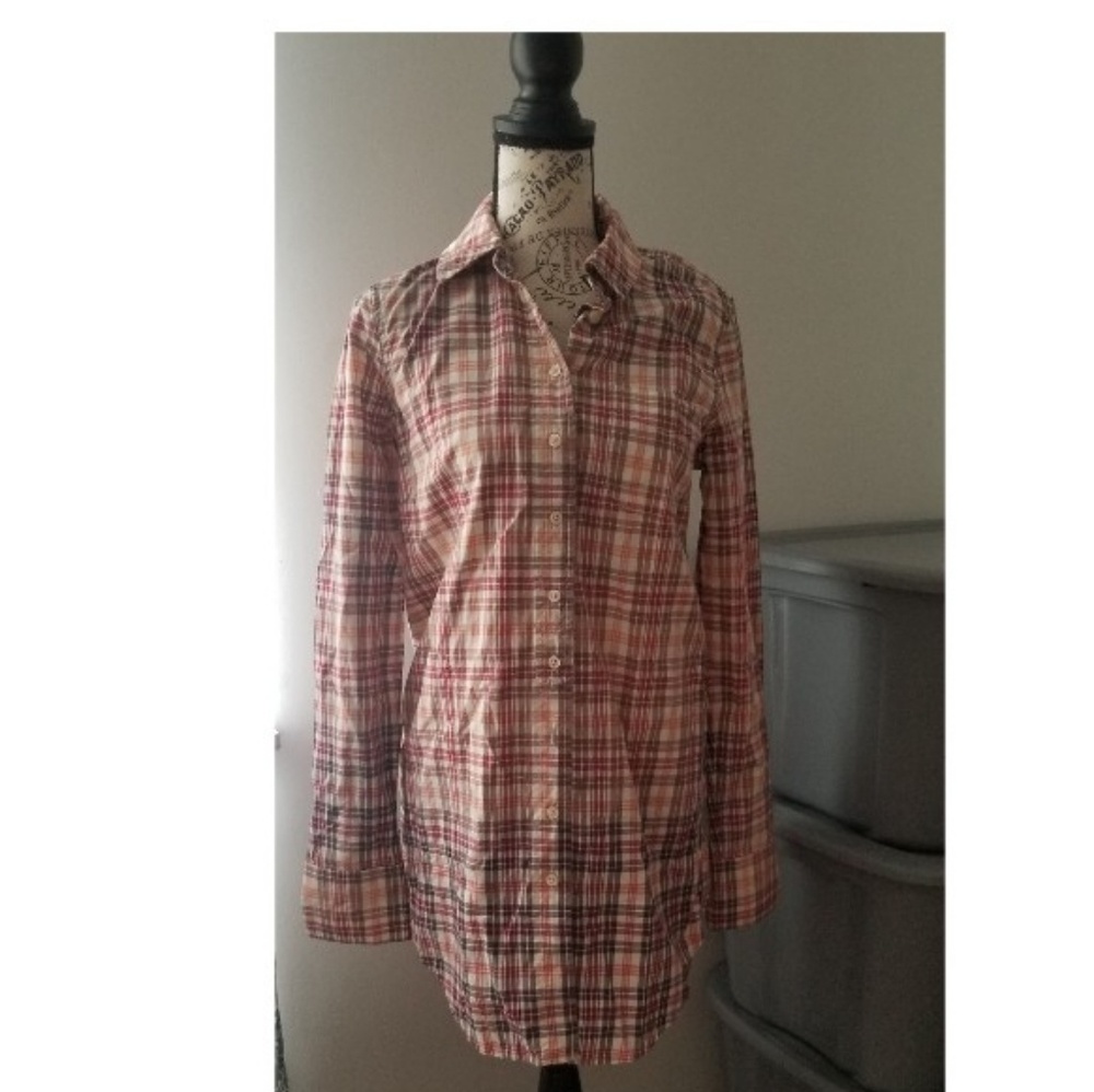 Free People Flannel Shirt Dress Size 8